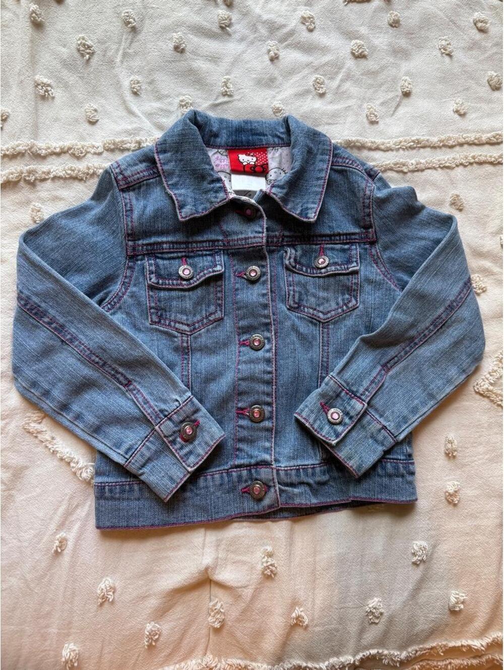 Y2K Hello Kitty Rhinestone Denim Jacket